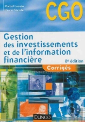 Gestion Des Investissements Et De L'Information Financière ; Corrigés (8e Édition)