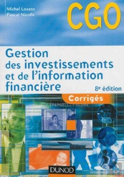 Bertrand.pt - Gestion Des Investissements Et De L'Information Financière ; Corrigés (8e Édition)