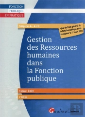 Gestion Des Ressources Humaines Dans La Fonction Publique, 6eme Edition - Dispositions De La Loi 4d