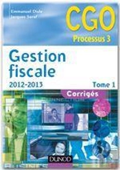 Gestion Fiscale T.1 ; Corrigés (Édition 2012/2013)