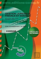 Gestion Juridique, Fiscale, Sociale - Corrige
