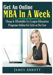 Get An Online Mba In A Week