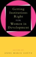 Getting Institutions Right For Women In Development