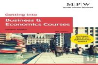 Getting Into Business And Economics Courses