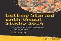 Getting Started With Visual Studio 2019