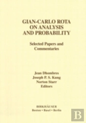 Gian-Carlo Rota On Analysis And Probability