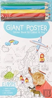 Giant Poster Colouring Bk Europe