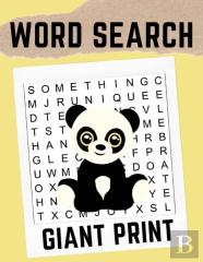 Giant Print Word Search