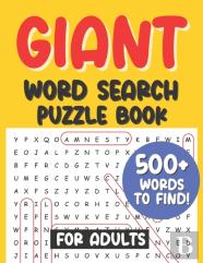 Giant Word Search Puzzle Book For Adults 500+ Words To Find!
