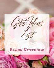 Gift Ideas List - Blank Notebook - Write It Down - Pastel Rose Gold Pink - Abstract Modern Contemporary Unique Design