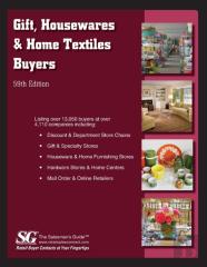 Gifts, Housewares & Home Textile Buyers Directory 2022