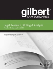 Gilbert Law Summary On Legal Research, Writing & Analysis