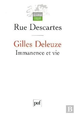 Bertrand.pt - Gilles Deleuze ; Immanence Et Vie