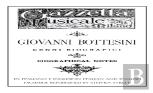 Giovanni Bottesini Cenni Biografici/Biographical Notes