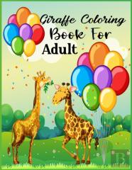 Giraffe Coloring Book For Adult