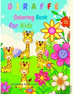Bertrand.pt - Giraffe Coloring Book For Kids - Children Activity Book For Girls & Boys