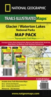 Glacier/Waterton Lakes National Parks,Map Pack Bundle