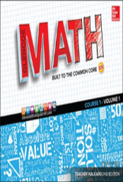 Glencoe Math, Course 1, Teacher Walkaround Edition, Volume 1