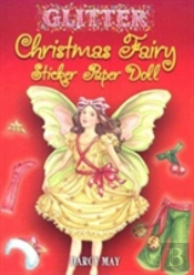 Glitter Christmas Fairy Sticker Paper Doll