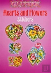 Glitter Hearts And Flowers Stickers