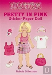 Glitter Pretty In Pink Sticker Paper Doll