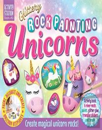 Glittery Rock Painting Unicorns