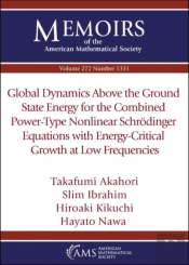 Global Dynamics Above The Ground State Energy For The Combined Power-Type Nonlinear Schrodinger Equations With Energy-Critical Growth At Low Frequencies