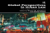 Global Perspectives In Urban Law