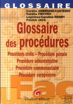 Bertrand.pt - Glossaire Des Procédures