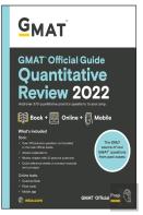 Gmat Quantitative 2022 Guide