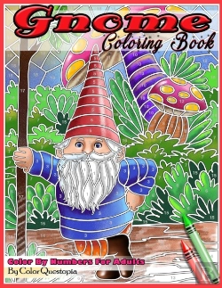 Bertrand.pt - Gnome Coloring Book Color By Numbers For Adults