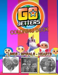 Go Jetters Lines Spirals Hearts Coloring Book