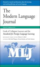Goals Of Collegiate Learners And The Standards For Foreign Language Learning