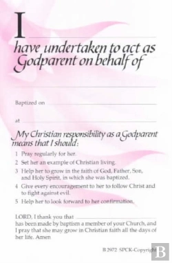 Bertrand.pt - Godparent Card: Pink (2972)