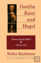 Goethe, Kant, And Hegel