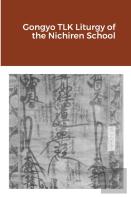 Gongyo Tlk Liturgy Of The Nichiren School