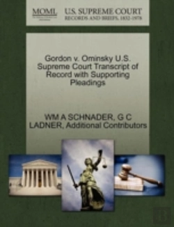 Bertrand.pt - Gordon V. Ominsky U.S. Supreme Court Transcript Of Record With Supporting Pleadings