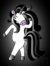 Goth Unicorn Notebook