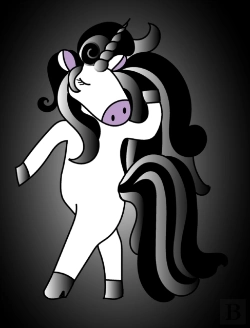 Bertrand.pt - Goth Unicorn Notebook
