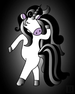 Bertrand.pt - Goth Unicorn Notebook