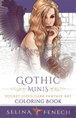 Bertrand.pt - Gothic Minis - Pocket Sized Dark Fantasy Art Coloring Book