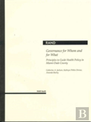 Governance For Whom And For What