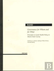 Governance For Whom And For What