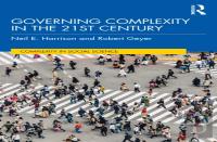 Governing Complexity In The 21st Century