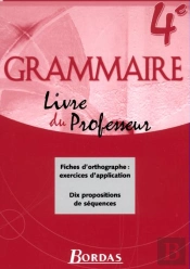 Grammaire Bordas 4eme Guide Du Professeur 2002