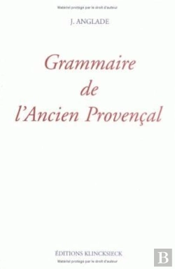 Bertrand.pt - Grammaire De L'Ancien Provençal