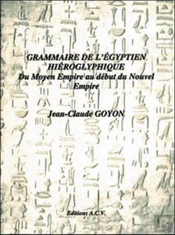 Bertrand.pt - Grammaire De L'Égyptien Hiéroglyphique Du Moyen Empire Au Début Du Nouvel Empire