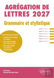 Grammaire Et Stylistique : Agrégation De Lettres 2027