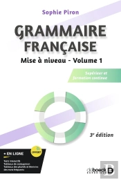 Grammaire Française Mise À Niveau Tome 1 : Supérieur Et Formation Continue
