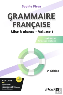 Bertrand.pt - Grammaire Française Mise À Niveau Tome 1 : Supérieur Et Formation Continue